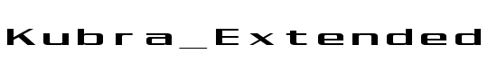 Kubra_Extended - Download Thousands of Free Fonts at FontZone.net