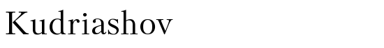 Kudriashov - Download Thousands of Free Fonts at FontZone.net