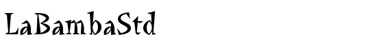 LaBambaStd - Download Thousands of Free Fonts at FontZone.net