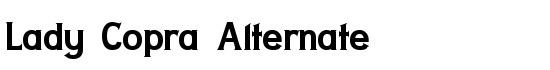 Lady Copra Alternate - Download Thousands of Free Fonts at FontZone.net