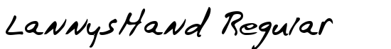 LannysHand Regular - Download Thousands of Free Fonts at FontZone.net