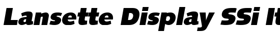 Lansette Display SSi Italic - Download Thousands of Free Fonts at FontZone.net