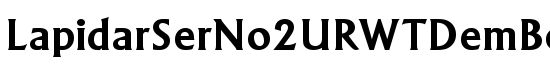 LapidarSerNo2URWTDemBol - Download Thousands of Free Fonts at FontZone.net