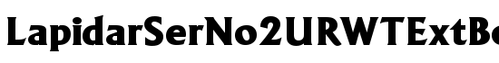 LapidarSerNo2URWTExtBol - Download Thousands of Free Fonts at FontZone.net