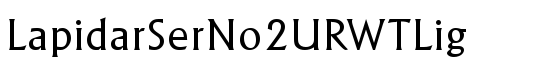 LapidarSerNo2URWTLig - Download Thousands of Free Fonts at FontZone.net