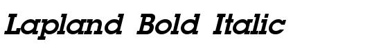 Lapland Bold Italic - Download Thousands of Free Fonts at FontZone.net