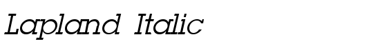 Lapland Italic - Download Thousands of Free Fonts at FontZone.net
