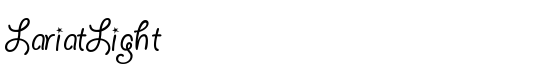 LariatLight - Download Thousands of Free Fonts at FontZone.net
