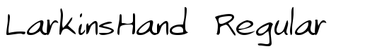 LarkinsHand Regular - Download Thousands of Free Fonts at FontZone.net