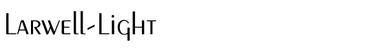 Larwell-Light - Download Thousands of Free Fonts at FontZone.net