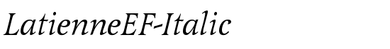 LatienneEF-Italic - Download Thousands of Free Fonts at FontZone.net