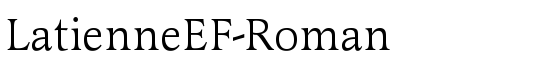 LatienneEF-Roman - Download Thousands of Free Fonts at FontZone.net