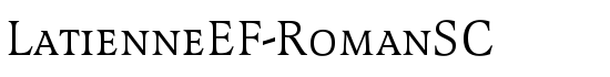 LatienneEF-RomanSC - Download Thousands of Free Fonts at FontZone.net
