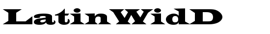 LatinWidD - Download Thousands of Free Fonts at FontZone.net