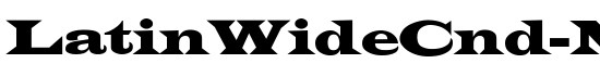 LatinWideCnd-No - Download Thousands of Free Fonts at FontZone.net