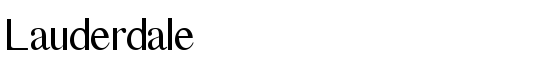 Lauderdale - Download Thousands of Free Fonts at FontZone.net