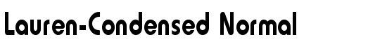 Lauren-Condensed Normal - Download Thousands of Free Fonts at FontZone.net