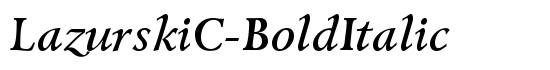 LazurskiC-BoldItalic - Download Thousands of Free Fonts at FontZone.net