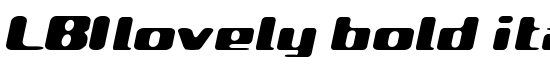 LBIlovely bold italic Alp - Download Thousands of Free Fonts at FontZone.net