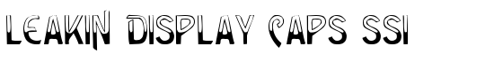 Leakin Display Caps SSi - Download Thousands of Free Fonts at FontZone.net