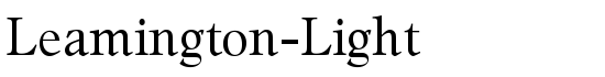 Leamington-Light - Download Thousands of Free Fonts at FontZone.net