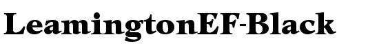 LeamingtonEF-Black - Download Thousands of Free Fonts at FontZone.net