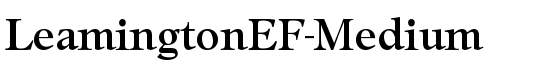 LeamingtonEF-Medium - Download Thousands of Free Fonts at FontZone.net