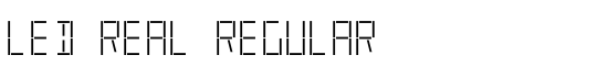 LED Real Regular - Download Thousands of Free Fonts at FontZone.net