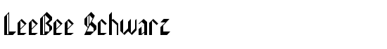 LeeBee Schwarz - Download Thousands of Free Fonts at FontZone.net