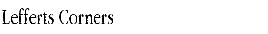 Lefferts Corners - Download Thousands of Free Fonts at FontZone.net