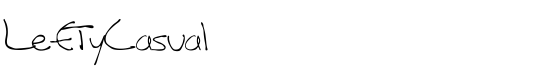 LeftyCasual - Download Thousands of Free Fonts at FontZone.net