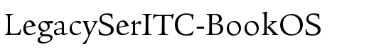 LegacySerITC-BookOS - Download Thousands of Free Fonts at FontZone.net