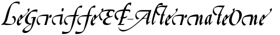 LeGriffeEF-AlternateOne - Download Thousands of Free Fonts at FontZone.net