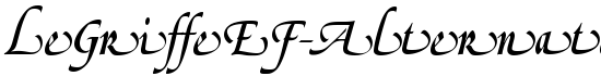 LeGriffeEF-AlternateTwo - Download Thousands of Free Fonts at FontZone.net