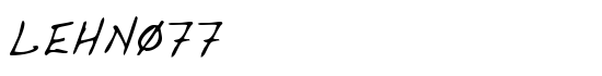 LEHN077 - Download Thousands of Free Fonts at FontZone.net