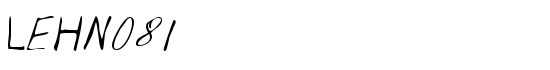 LEHN081 - Download Thousands of Free Fonts at FontZone.net