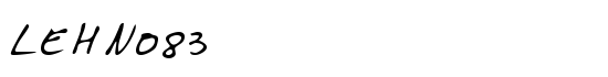 LEHN083 - Download Thousands of Free Fonts at FontZone.net
