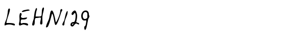 LEHN129 - Download Thousands of Free Fonts at FontZone.net