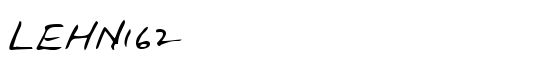 LEHN162 - Download Thousands of Free Fonts at FontZone.net