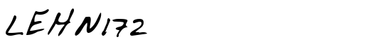 LEHN172 - Download Thousands of Free Fonts at FontZone.net