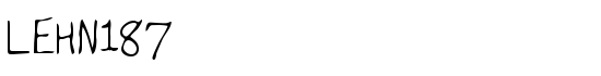LEHN187 - Download Thousands of Free Fonts at FontZone.net