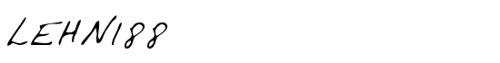 LEHN188 - Download Thousands of Free Fonts at FontZone.net
