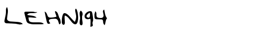 LEHN194 - Download Thousands of Free Fonts at FontZone.net