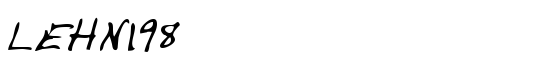 LEHN198 - Download Thousands of Free Fonts at FontZone.net
