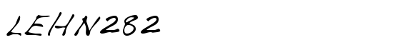 LEHN282 - Download Thousands of Free Fonts at FontZone.net