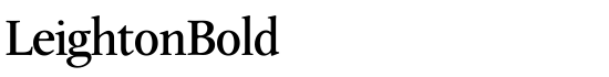 LeightonBold - Download Thousands of Free Fonts at FontZone.net