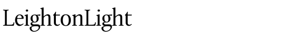 LeightonLight - Download Thousands of Free Fonts at FontZone.net