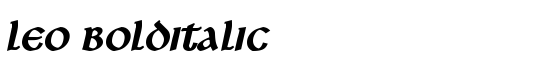 Leo BoldItalic - Download Thousands of Free Fonts at FontZone.net