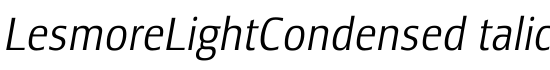 LesmoreLightCondensedItalic - Download Thousands of Free Fonts at FontZone.net