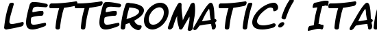 LetterOMatic! Italic - Download Thousands of Free Fonts at FontZone.net